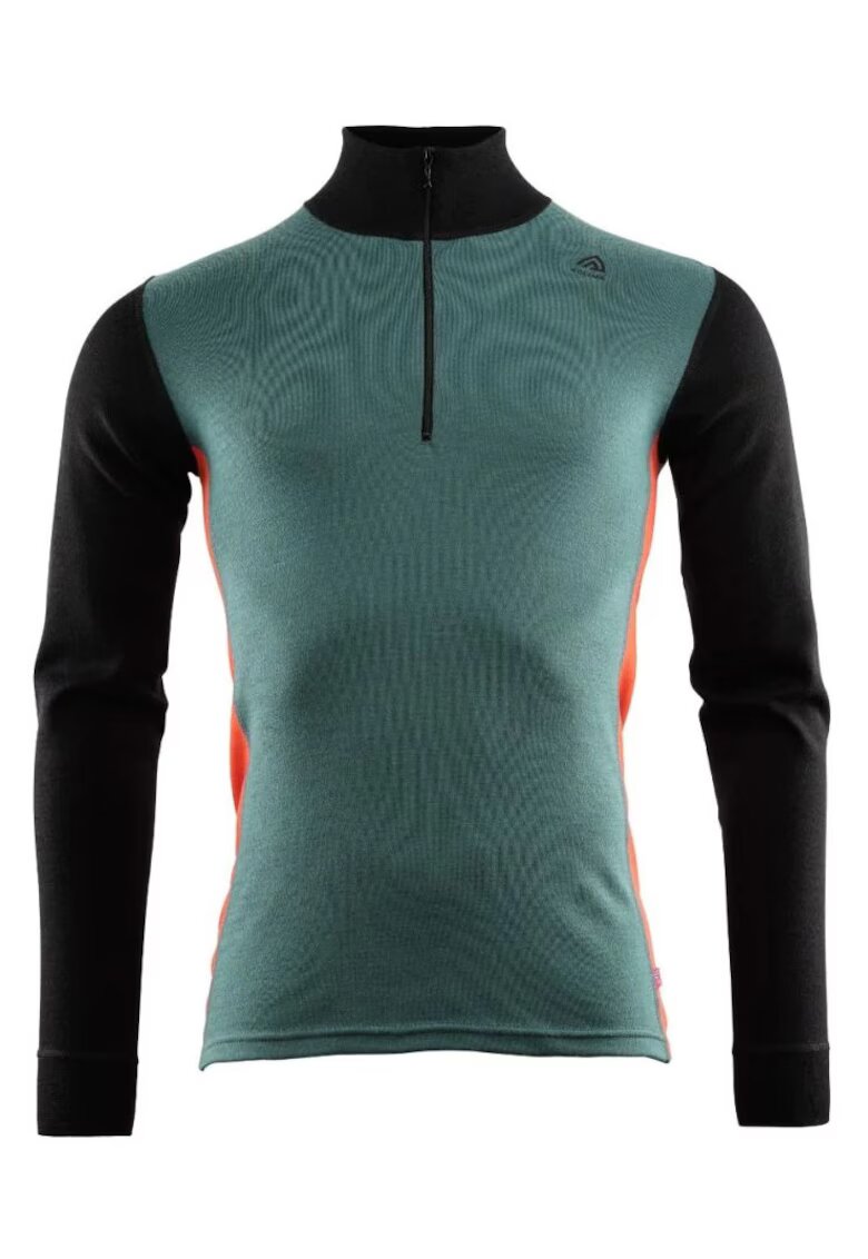 Aclima Мъжка термо блуза от мериносова вълна WarmWool MockNeck FW 2024