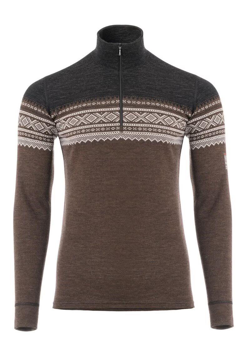Aclima Мъжки пуловер от мериносова вълна DesignWool Marius Mockneck