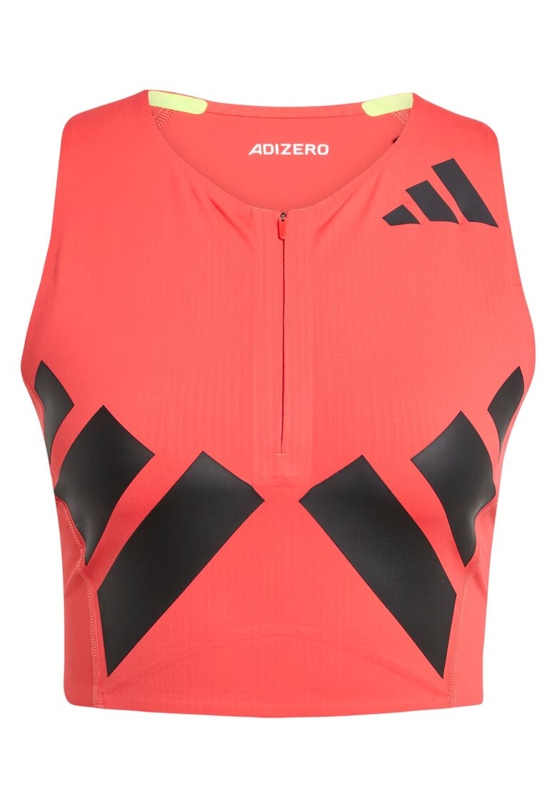adidas Дамска тениска за бягане SS 2025 - Черен/Оранжев