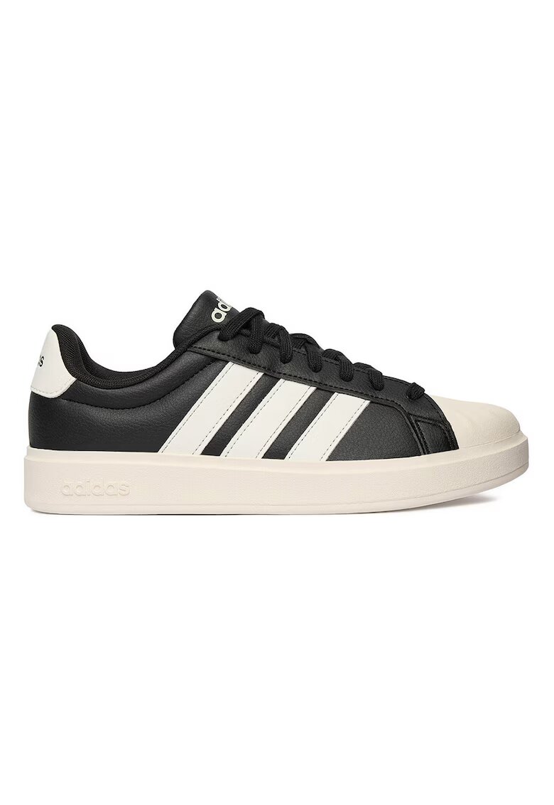 adidas Дамски кецове - еко кожа - черни - удобни - спортни