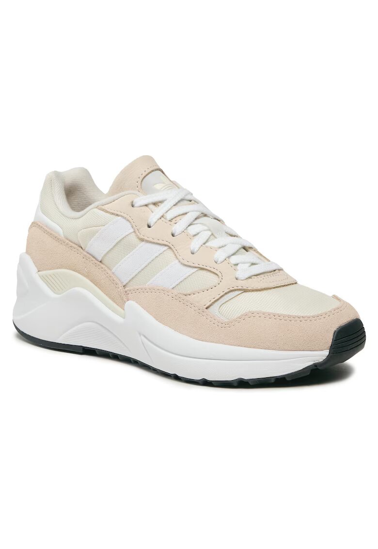 adidas Дамски кецове - естествена кожа - бежови - екологични