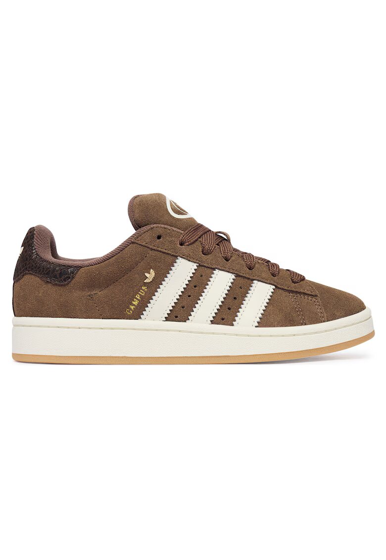 adidas Дамски кецове - естествена кожа - кафяви