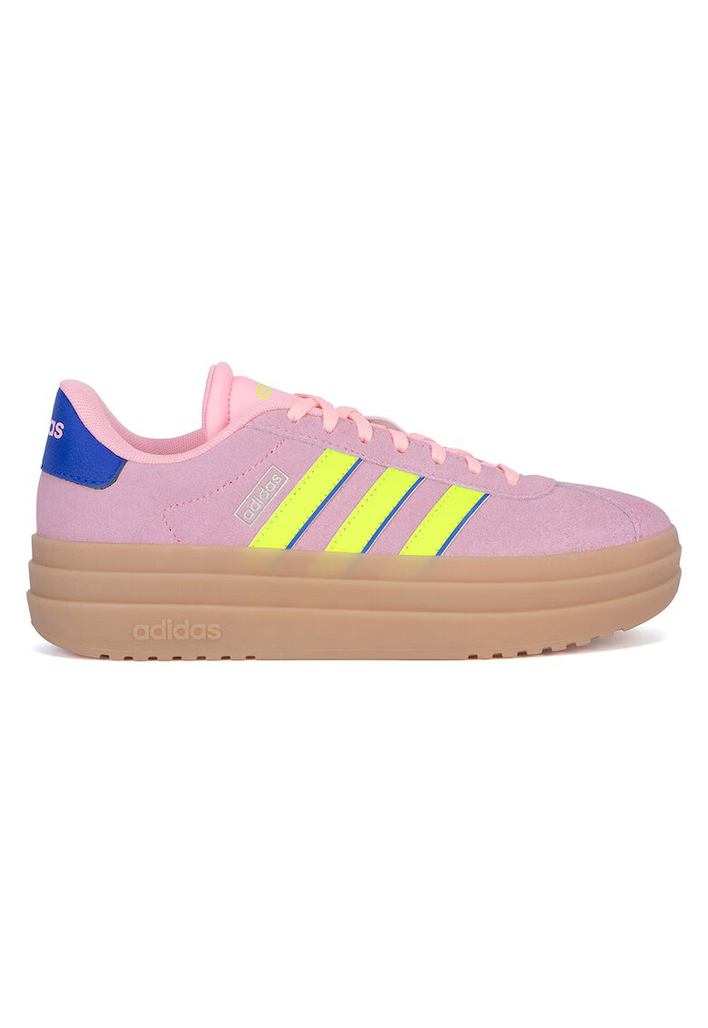 adidas Дамски кецове - естествена кожа - розови - подметка с платформа - спортен стил