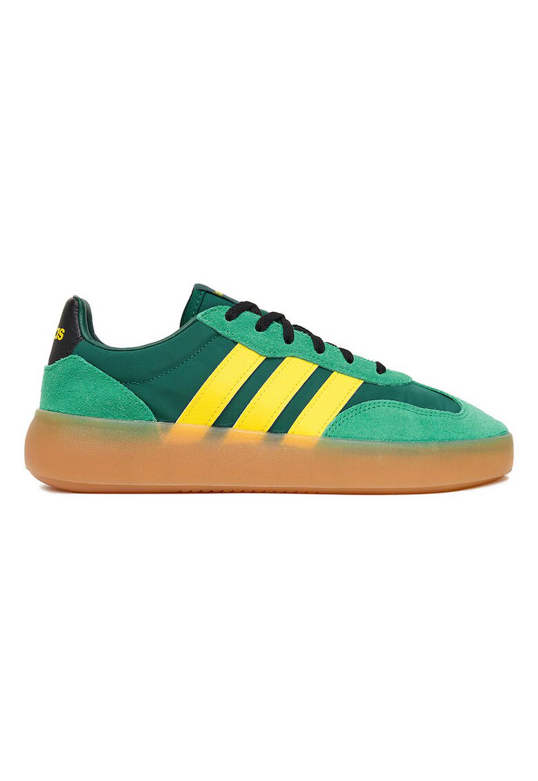 adidas Дамски кецове естествена кожа - зелен/жълт