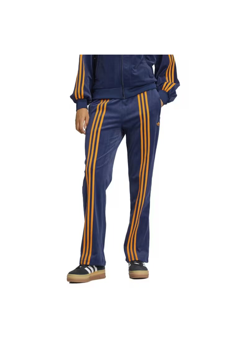 adidas Дамски спортен панталон 70s - велур - тъмносин/жълт