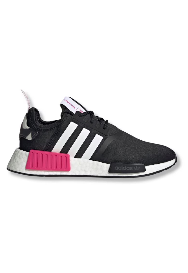 adidas Дамски спортни обувки - NMD R1 x Marimekko - черни - текстил и синтетичен материал