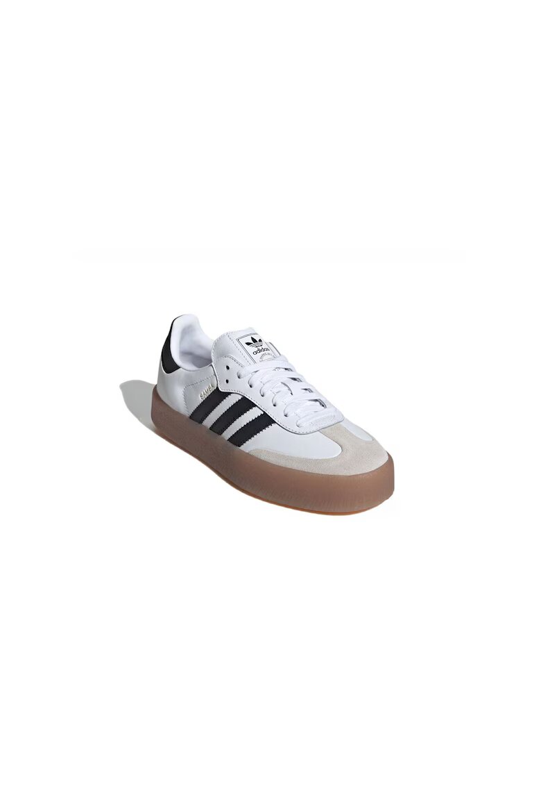 adidas Дамски спортни обувки Sambae W - естествена кожа - - Бял/Черен