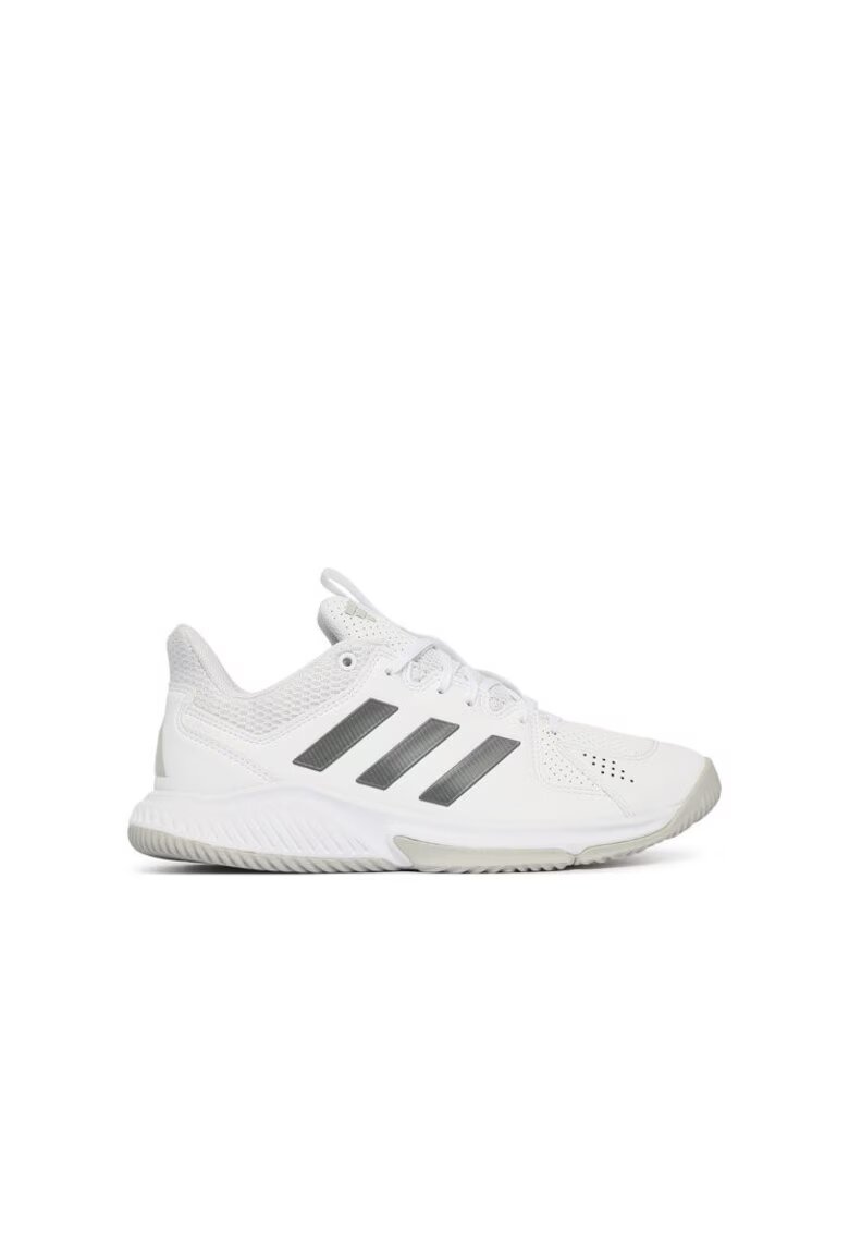 adidas Дамски спортни обувки - за волейбол - отлично омекотяване - бели - синтетичен и текстилен материал