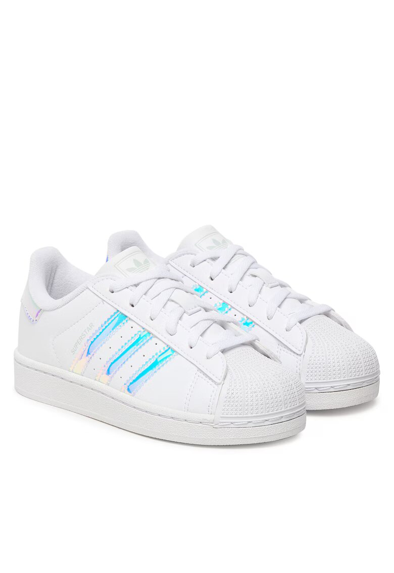 adidas Детски спортни обувки - JQ1789 - екологична кожа - бели