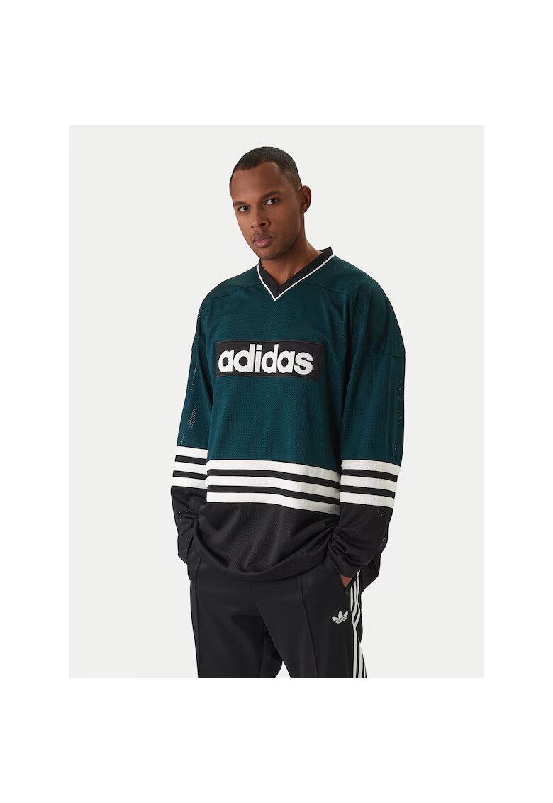 adidas Мъжка спортна блуза - рециклиран полиестер - ежедневен
