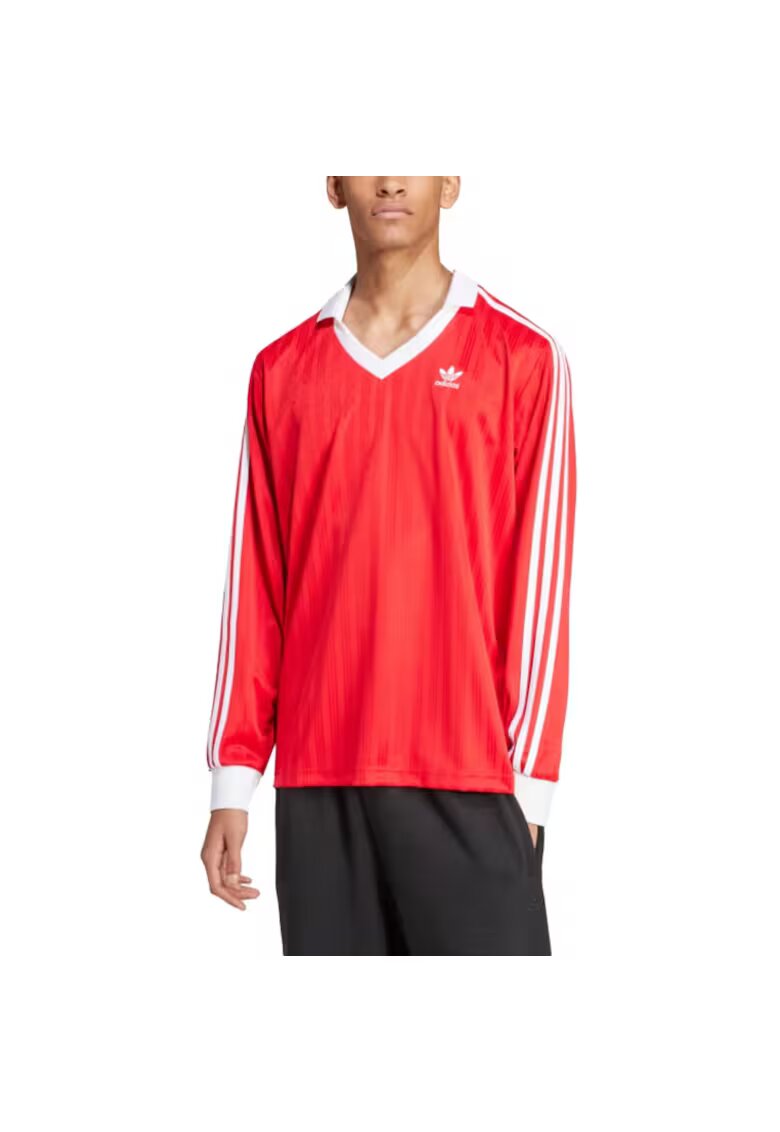 adidas Мъжка спортна тениска - Adicolor Pique - червена
