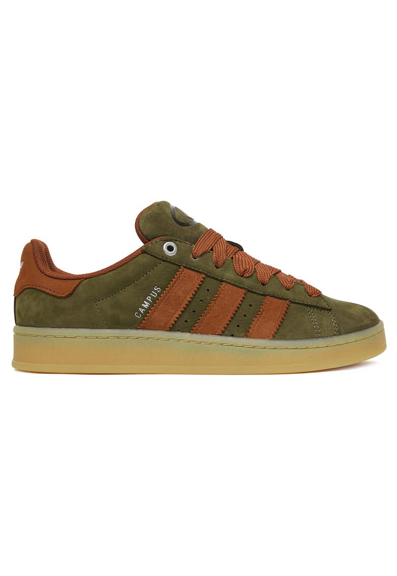 adidas Мъжки кецове - естествена кожа - тъмнозелени