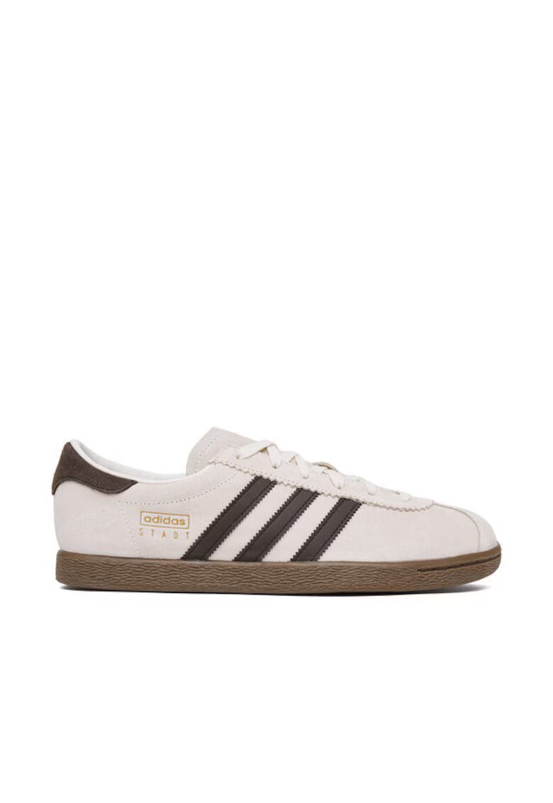 adidas Мъжки маратонки - бежови - синтетичен материал и велур