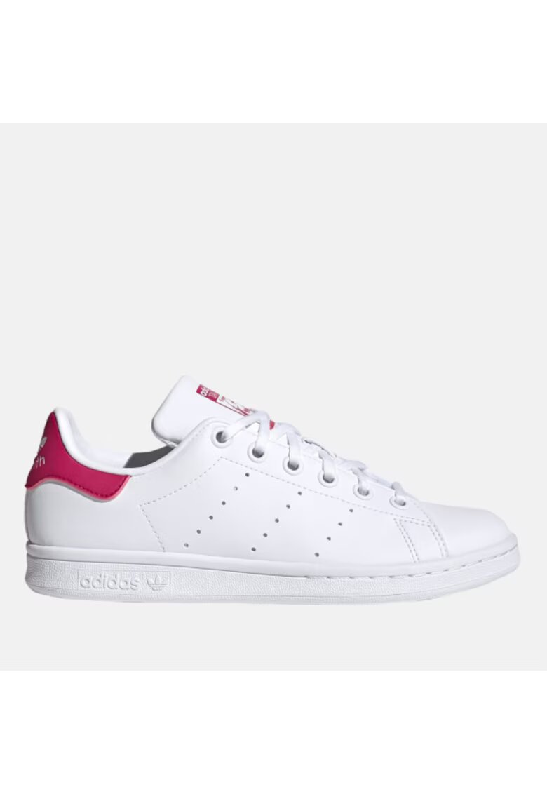 adidas Originals Детски обувки - Stan Smith - синтетични - бял/розов