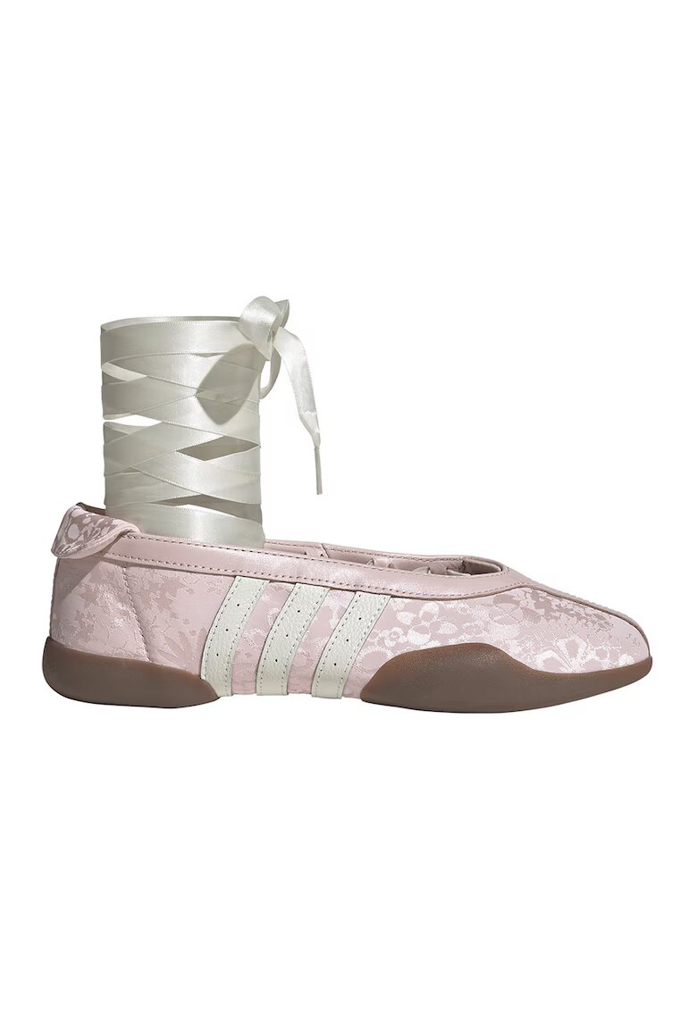 adidas Originals Кожени пантофки Taekwondo - Бял/Светлорозов