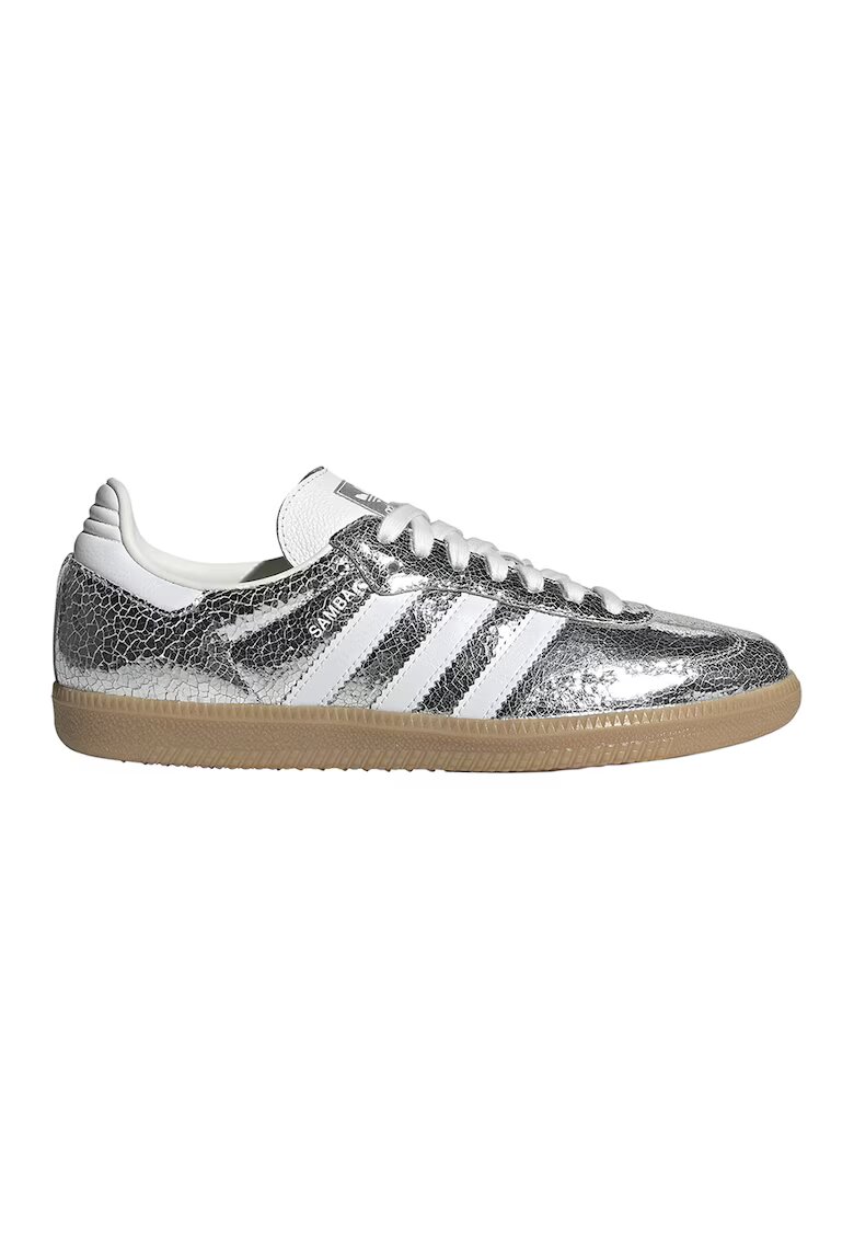 adidas Originals Кожени спортни обувки Samba OG - Бял/Сребрист