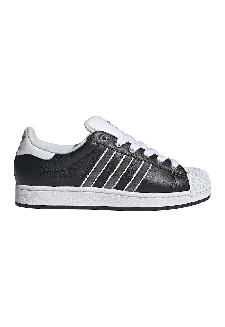 adidas Originals Кожени спортни обувки Superstar II - Бял/Черен/Сив
