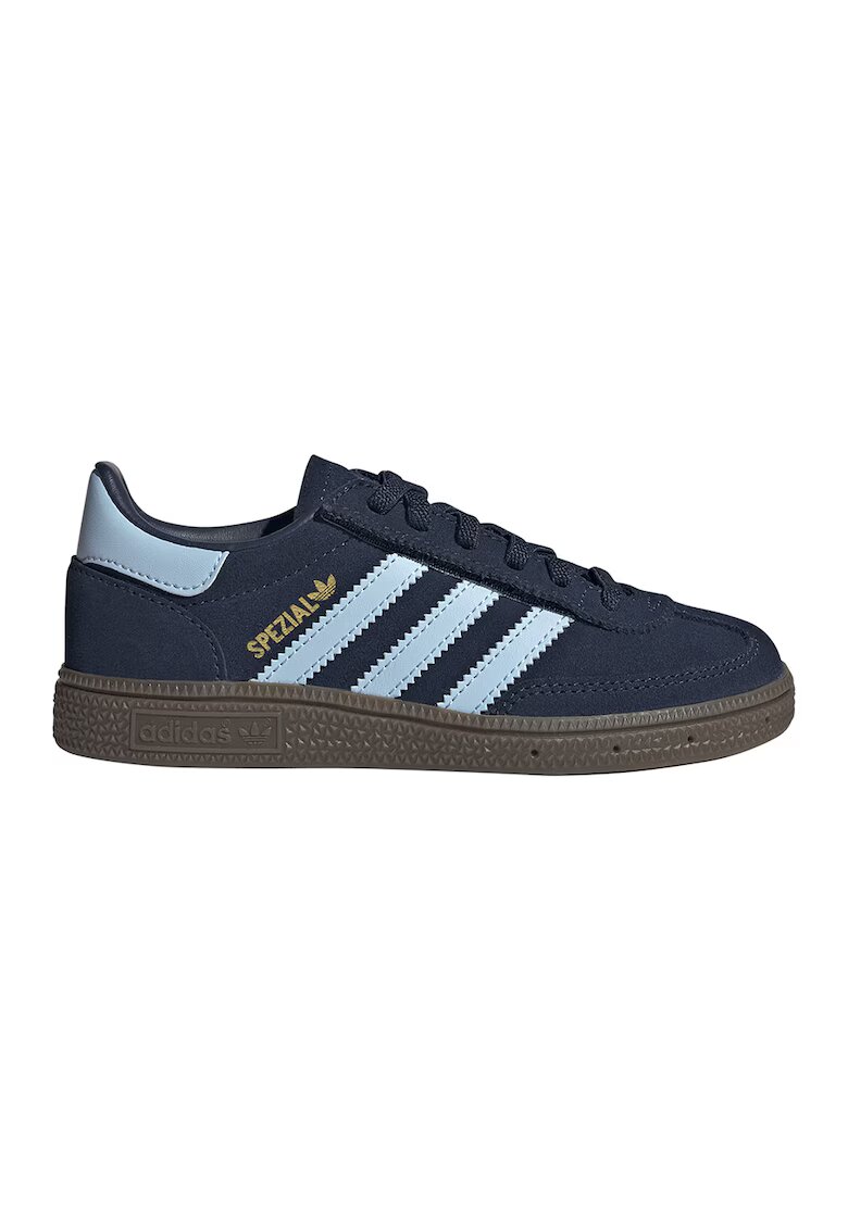 adidas Originals Обувки за хандбал Spezial от велур и кожа - Светлосин/Тъмносин