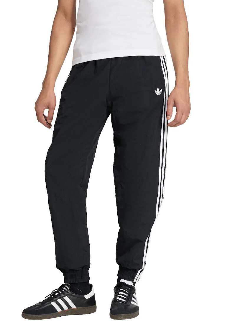 adidas Originals Спортен панталон Firebird с цепки с цип на глезена - Бял/Черен