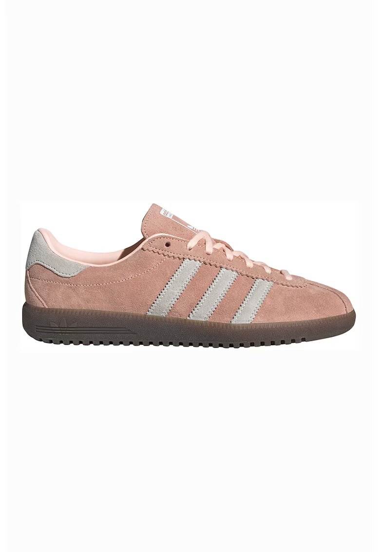 adidas Originals Спортни обувки BRMD от велур с лого - Розова сьомга/Мръснобял