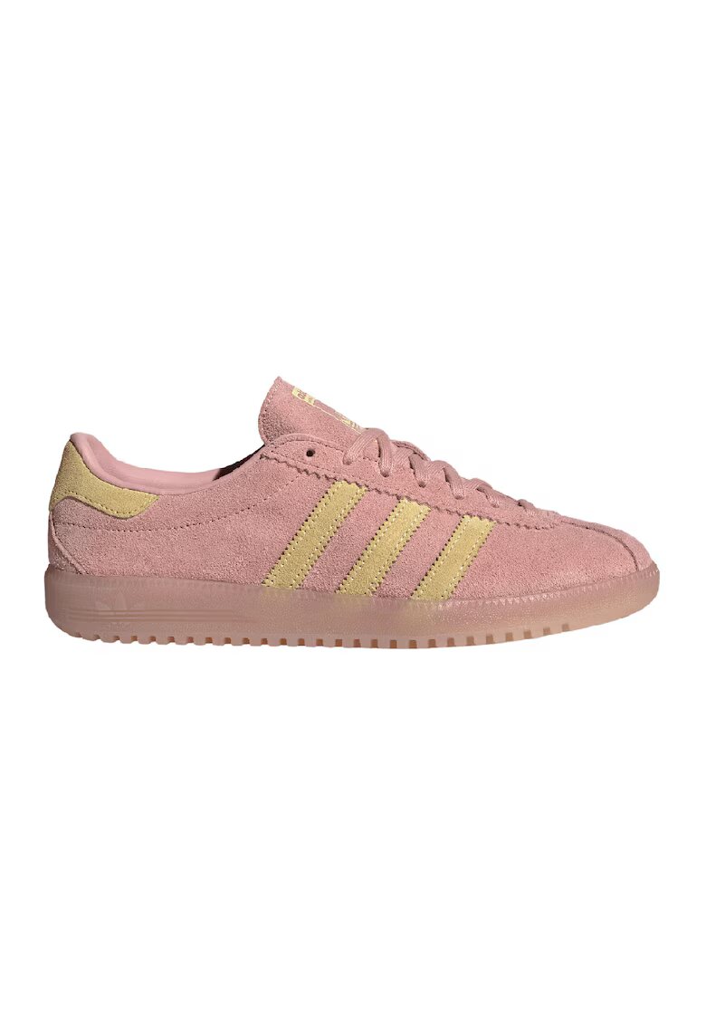 adidas Originals Спортни обувки BRMD от велур с лого - Жълт/Прашно розово