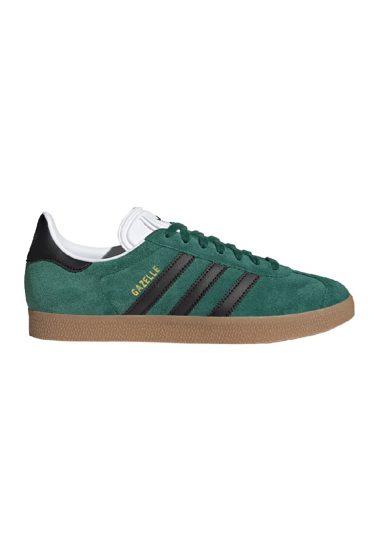 adidas Originals Спортни обувки Gazelle от велур - Черен/Тъмнозелен