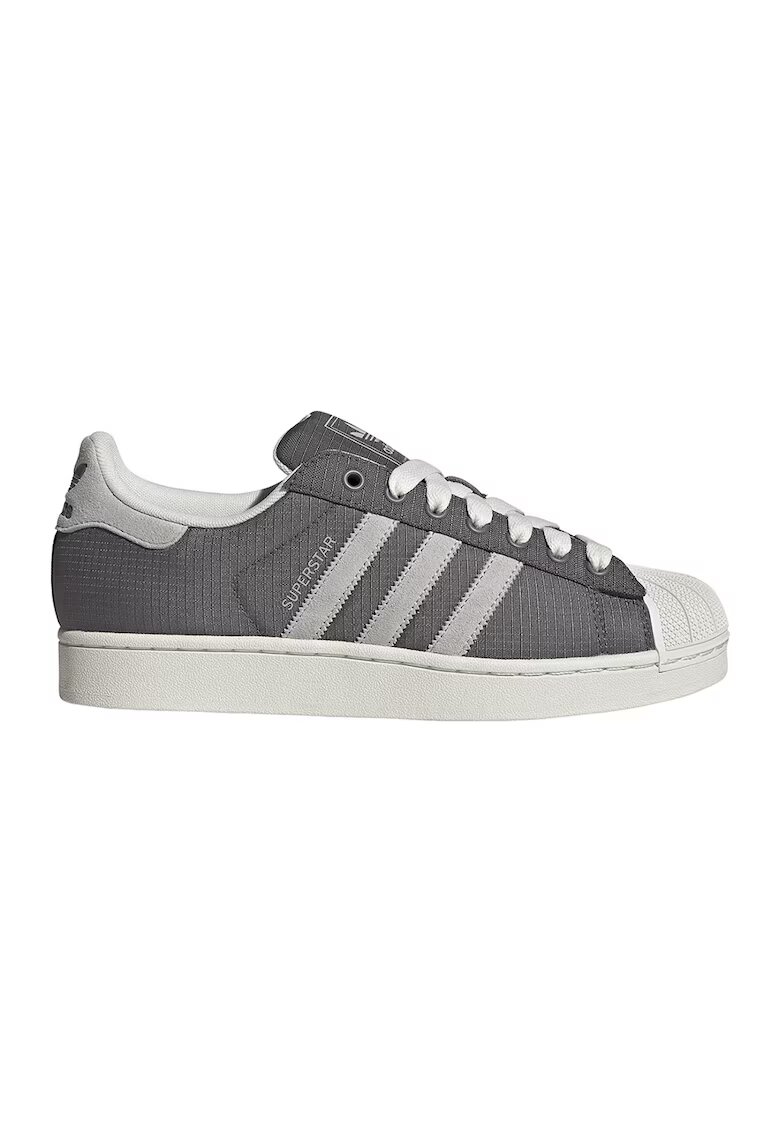 adidas Originals Спортни обувки Superstar II с велур - Мръснобял/Tъмносив