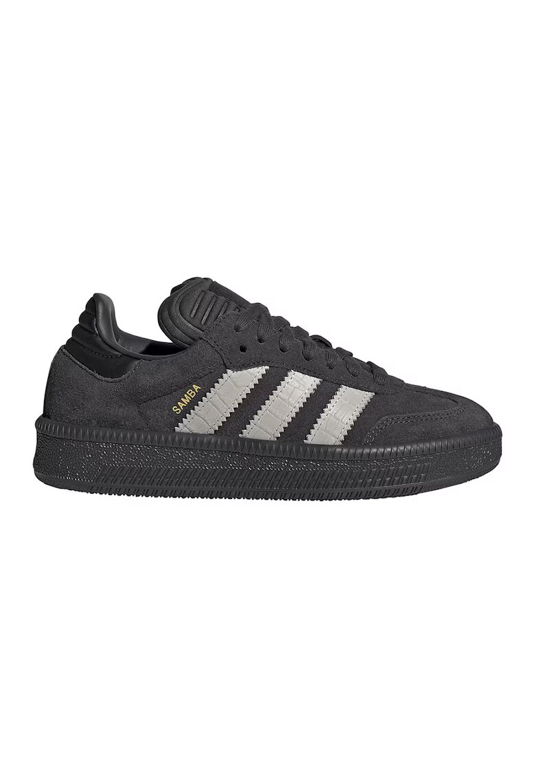 adidas Originals Велурени маратонки Samba - Светло сив/Избеляло черно