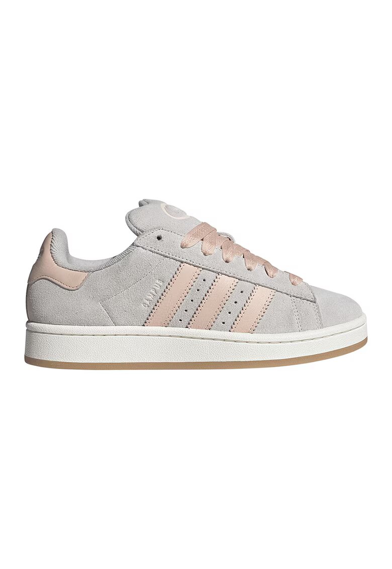 adidas Originals Велурени спортни обувки Campus 00s - Светло сив/Бледо розово