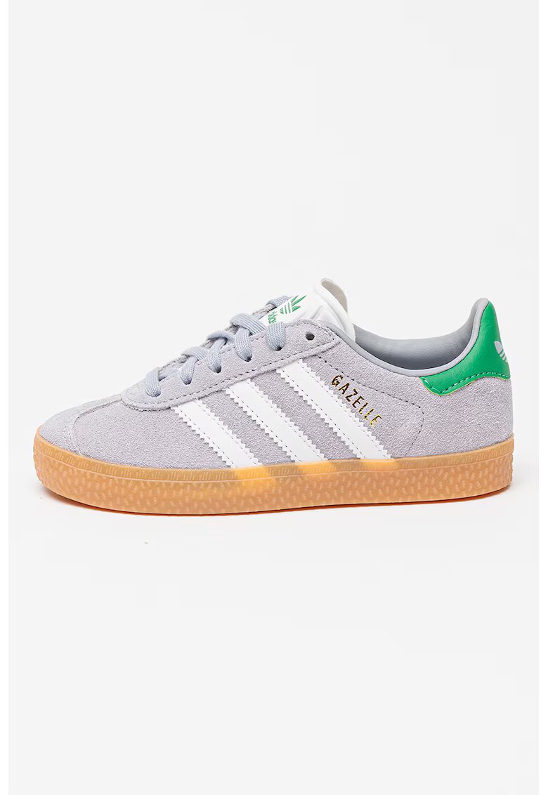 adidas Originals Велурени спортни обувки Gazelle с еко кожа - Бял/Светло