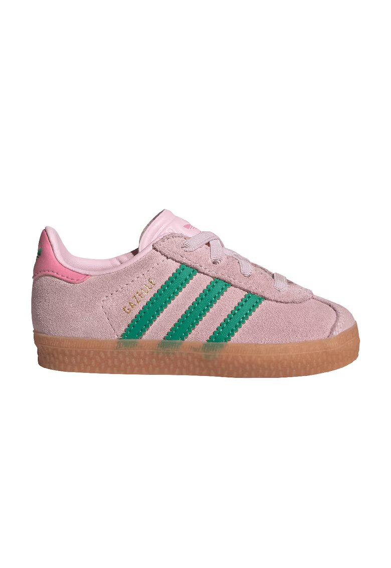 adidas Originals Велурени спортни обувки Gazelle - Зелен/Прашно розово