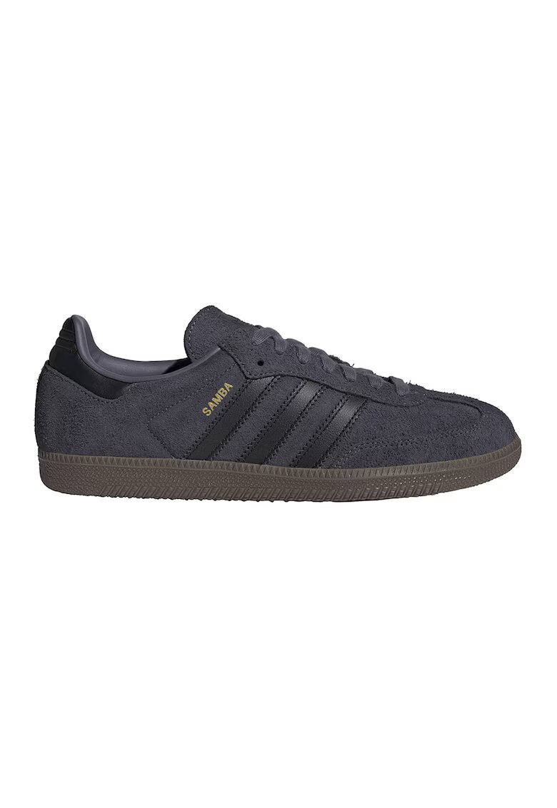 adidas Originals Велурени спортни обувки Samba - Черен/Антрацитно сиво