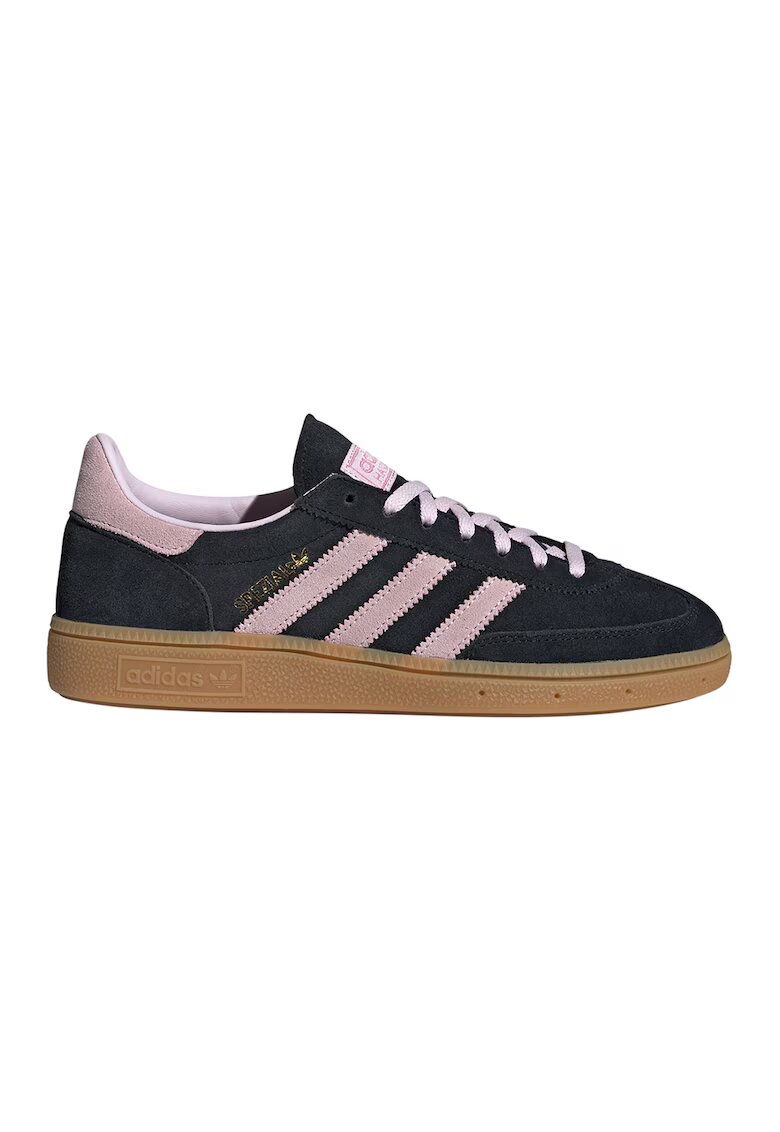adidas Originals Велурени спортни обувки Spezial с лого - Черен/Светлорозов