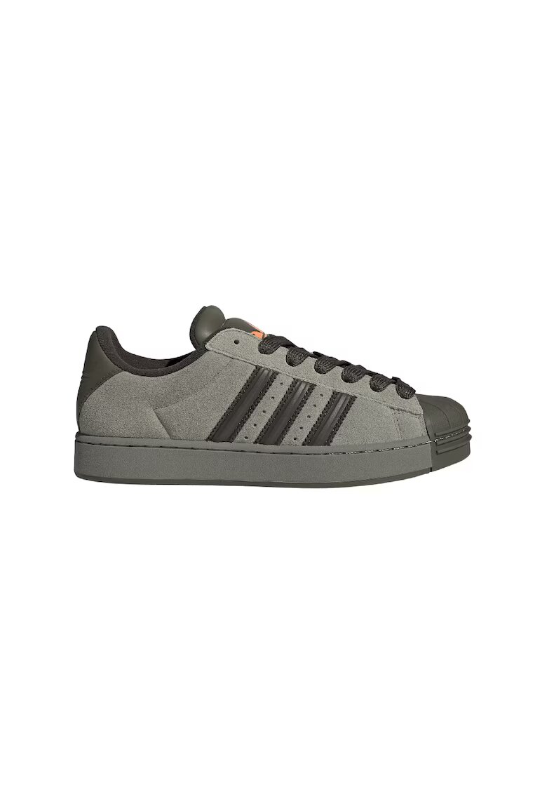 adidas Originals Велурени спортни обувки Superstar St - Избеляло черно/Бледо