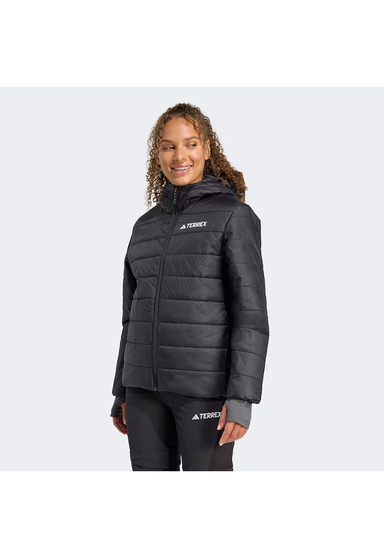 adidas Performance Дамско спортно яке - TERREX MULTI ESSENTIALS - с подплата - с качулка - черно
