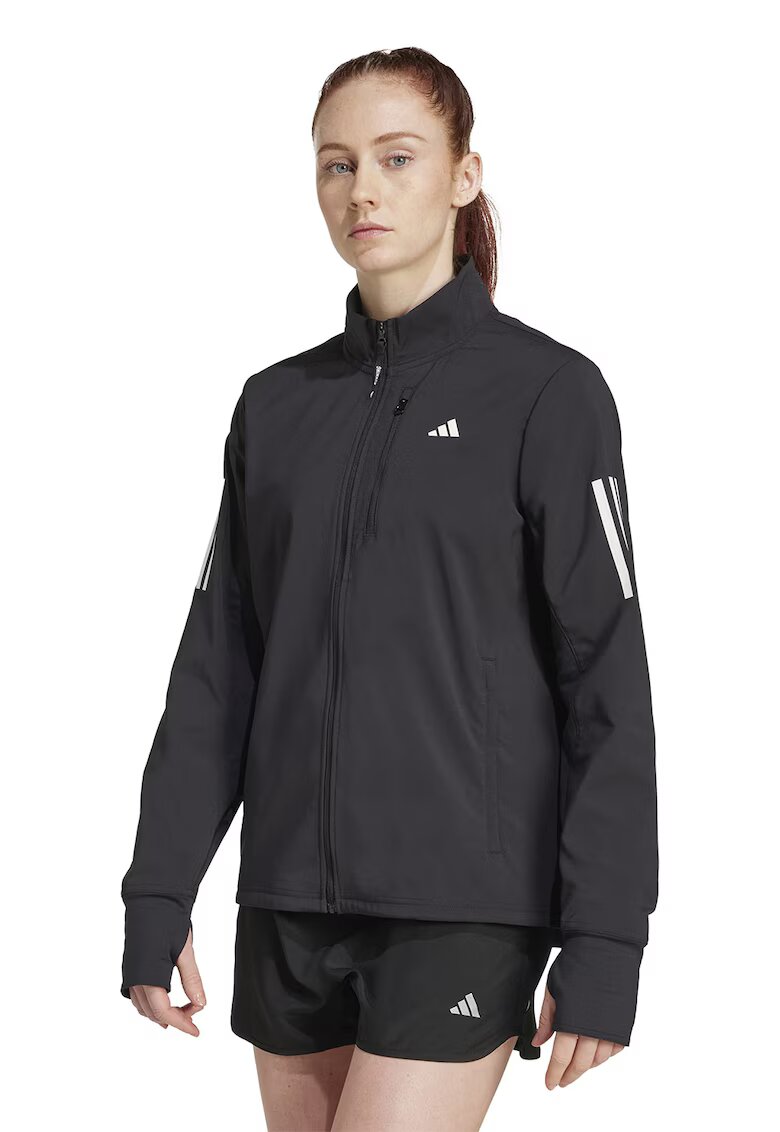 adidas Performance Яке за бягане с отвори за палците и цип