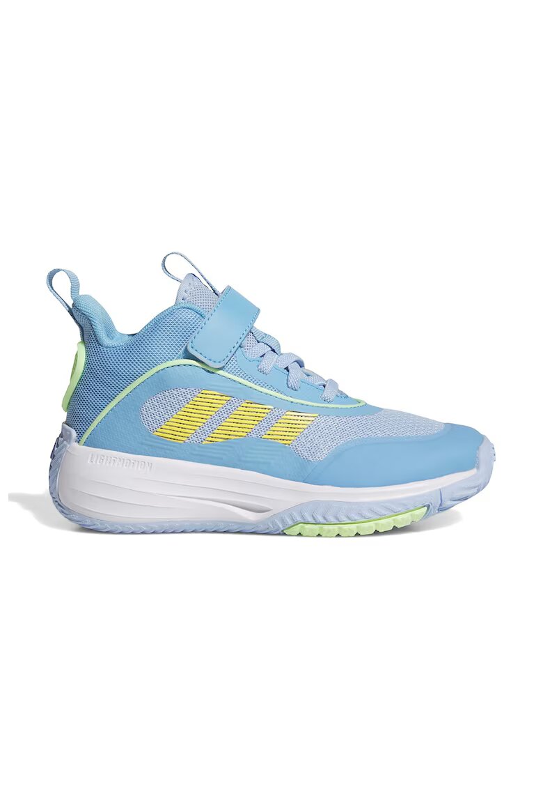 adidas Sportswear Баксетболни обувки Own The Game 3.0 с велкро - Пастелносин/Сламеножълт