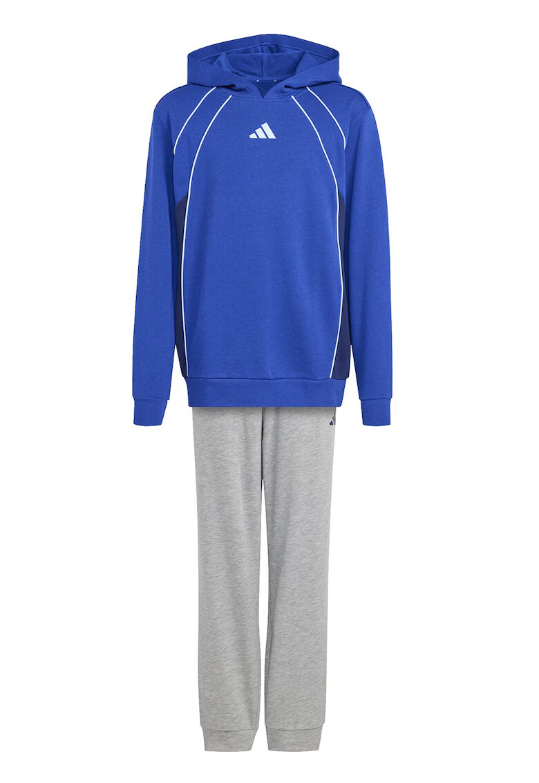 adidas Sportswear Спортен екип с памук с лого - Кралско Синьо/Светлосив меланж
