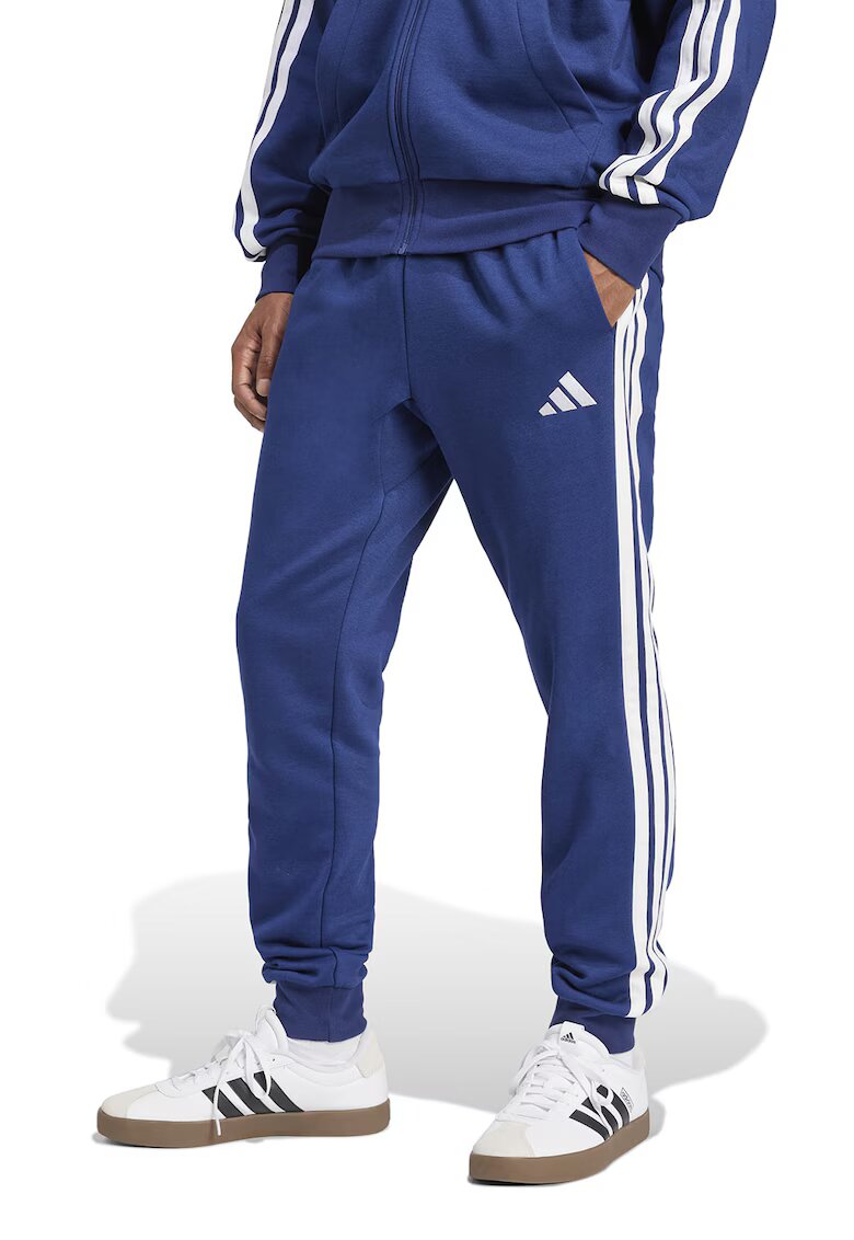 adidas Sportswear Спортен панталон с лого и връзка - Бял/Кралско Синьо