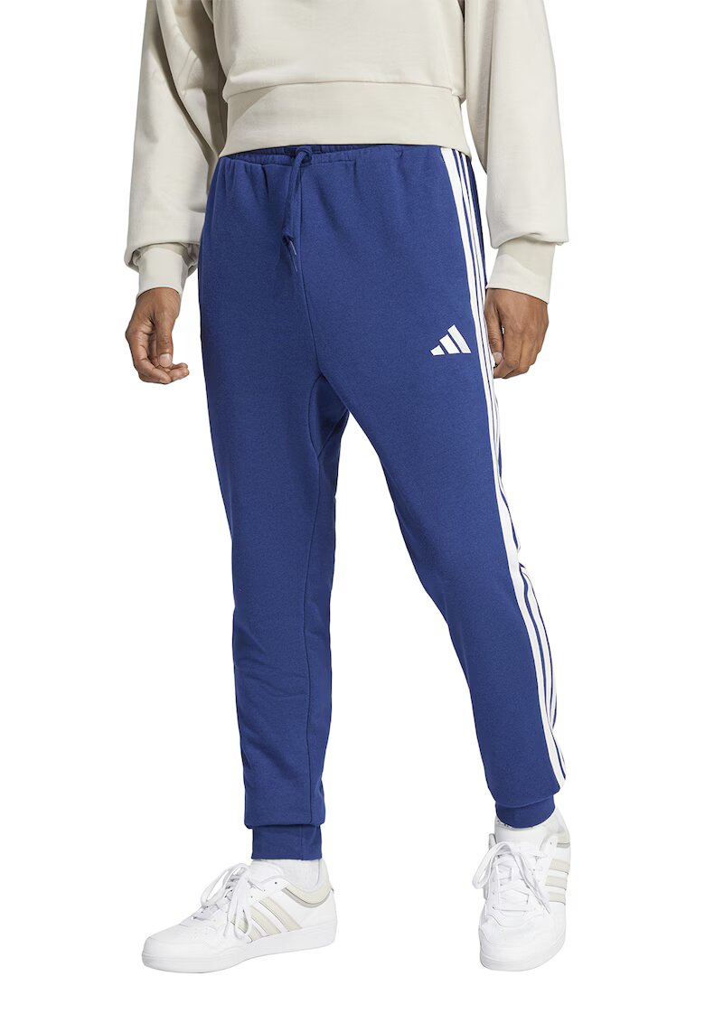 adidas Sportswear Спортен панталон с лого и връзка - Бял/Тъмносин