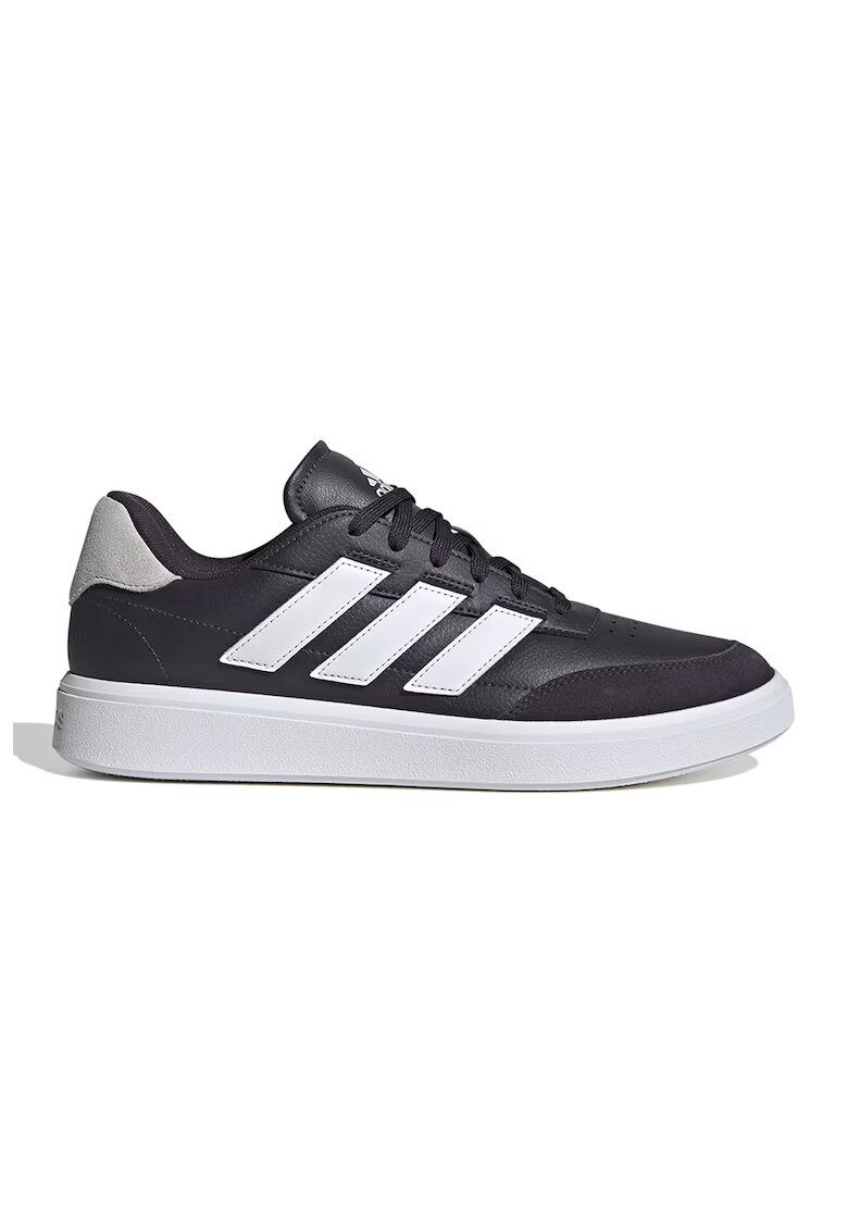 adidas Sportswear Спортни обувки Courtblock от еко кожа и еко велур - Бял/Тъмносин