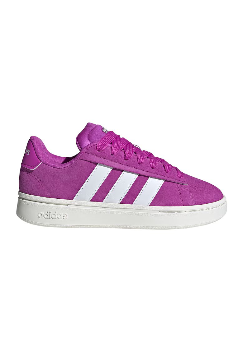 adidas Sportswear Спортни обувки Grand Court Alpha от еко велур - Бял/Фанданго розово