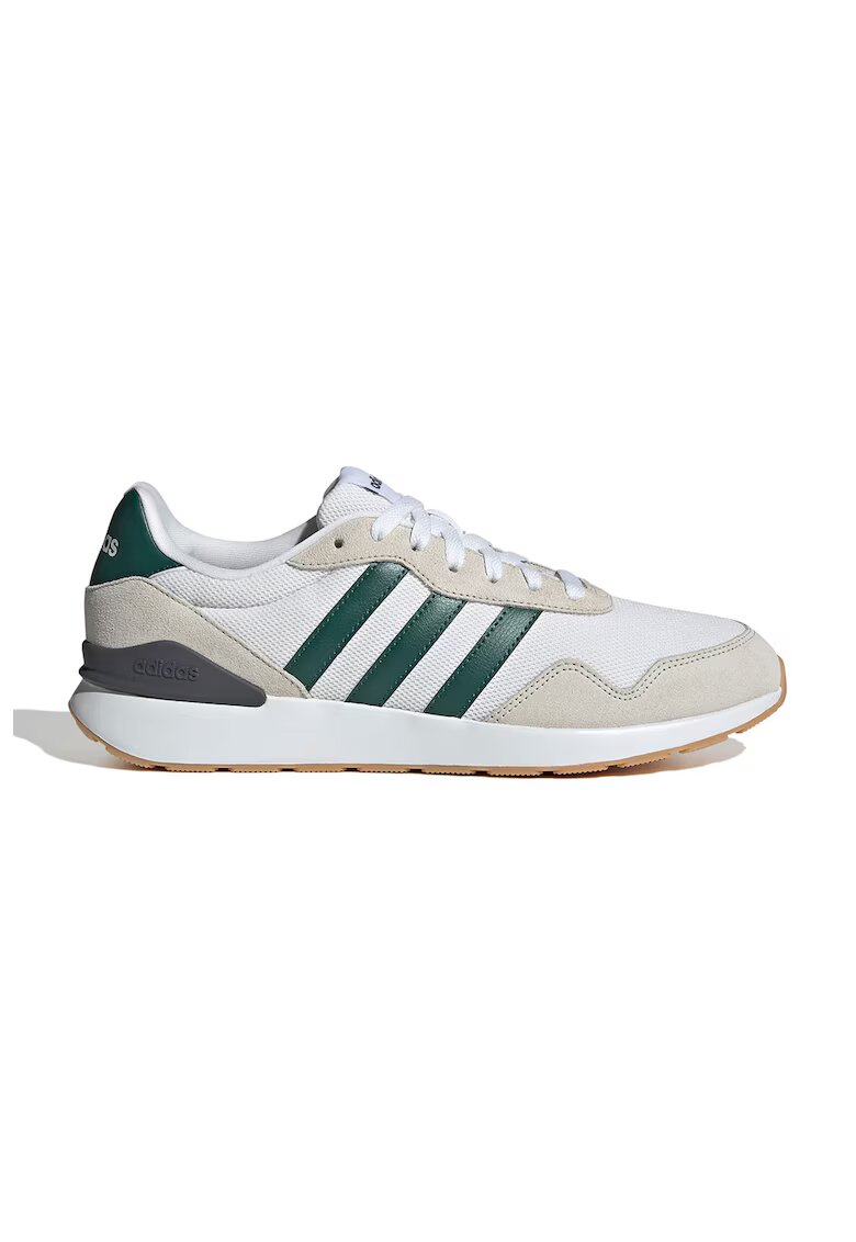 adidas Sportswear Спортни обувки Run 60s 4.0 с велур и текстил - Бял/Светло кафяво/Аква зелено