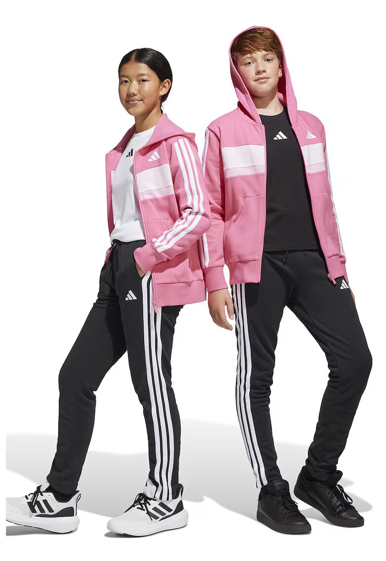 adidas Sportswear Худи с дълги ръкави с лого - Бял/Розово