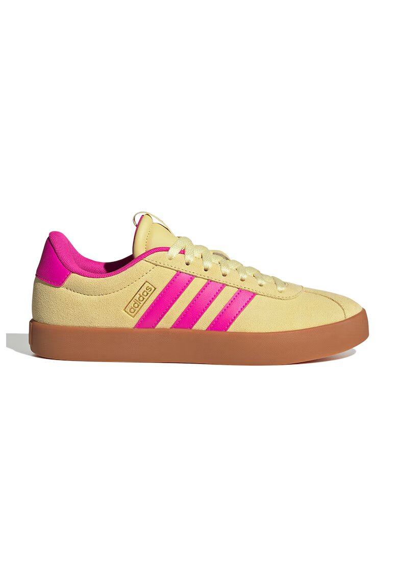 adidas Sportswear Велурени спортни обувки VL Court 3.0 - Светлорозов/Светло жълто