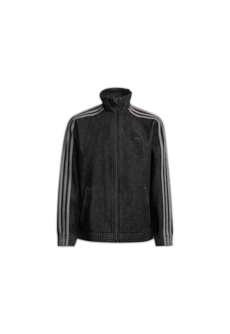adidas Унисекс детско дънково яке - ежедневно - черно - памук