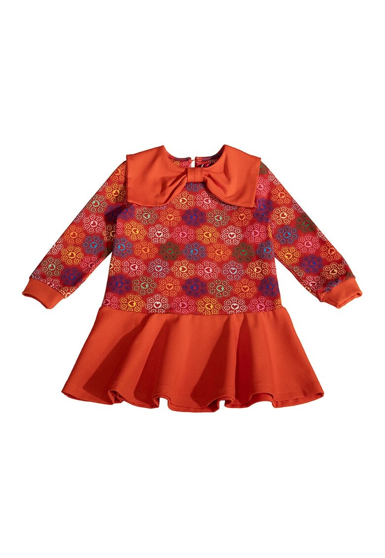 Agatha Ruiz de la Prada Разкроена рокля с десен и яка с форма на панделка - Многоцветен