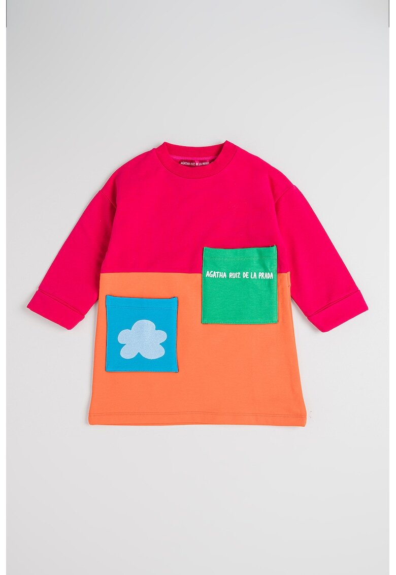 Agatha Ruiz de la Prada Рокля-суитчърт Portals с пришити джобове - Многоцветен