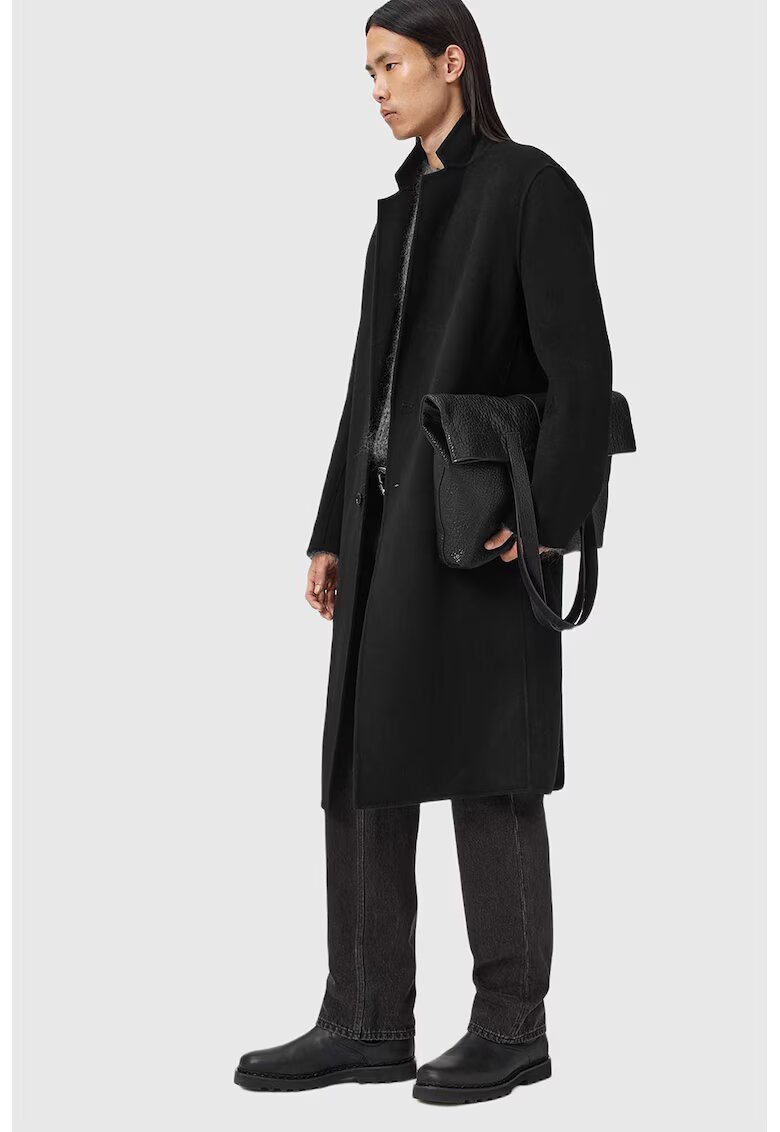 AllSaints Палто с вълна с копчета