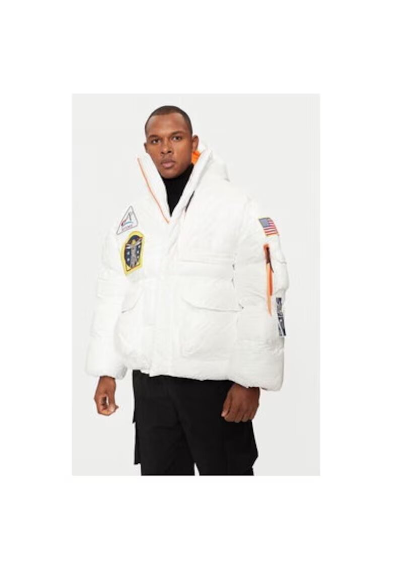 Alpha Industries Мъжко яке - 304544095 - Полиетилен - Бяло